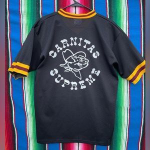 Carnitas Supreme large baseball tee
